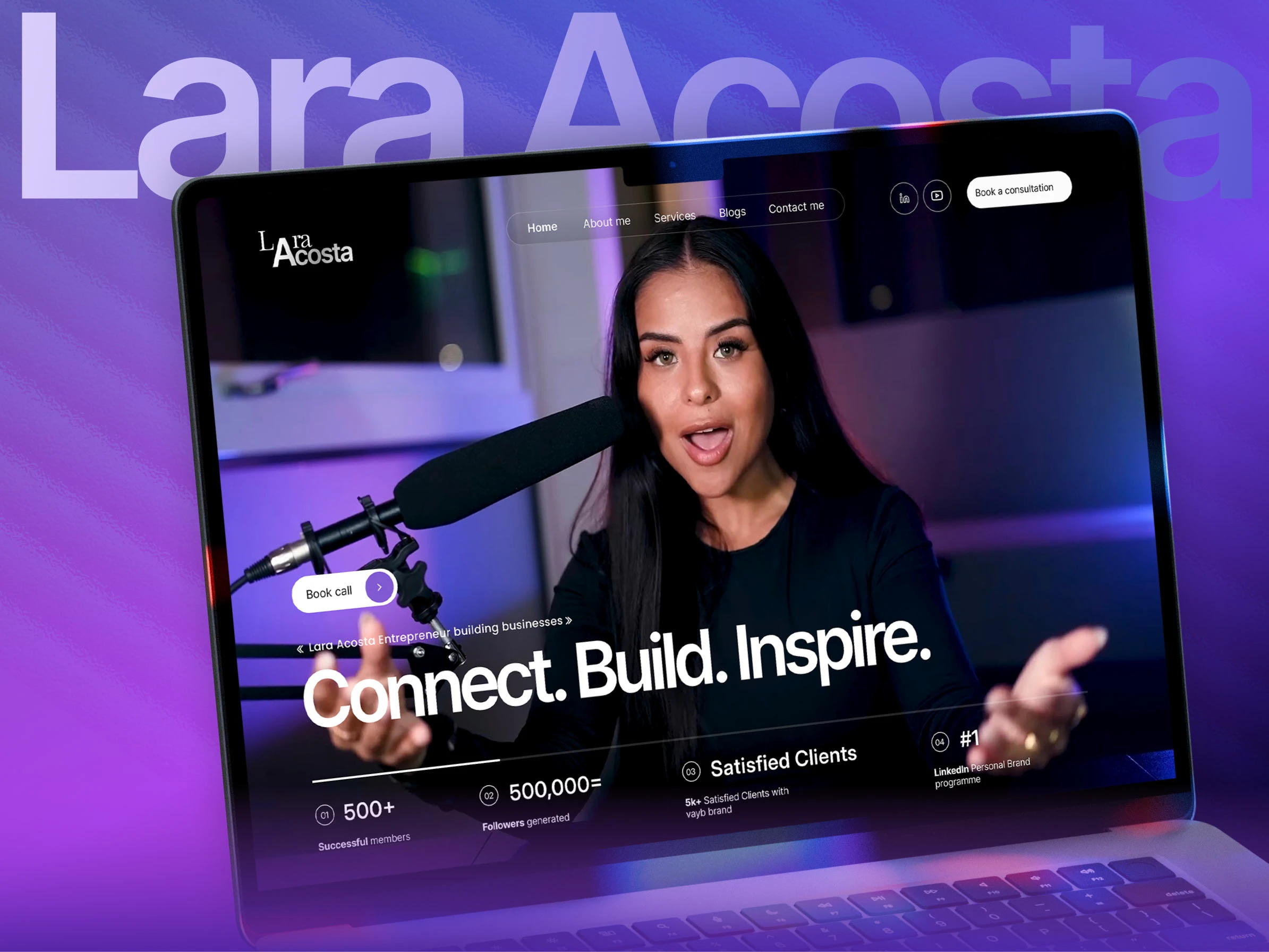 Lara Acosta - Personal Branding Website by Oyonx